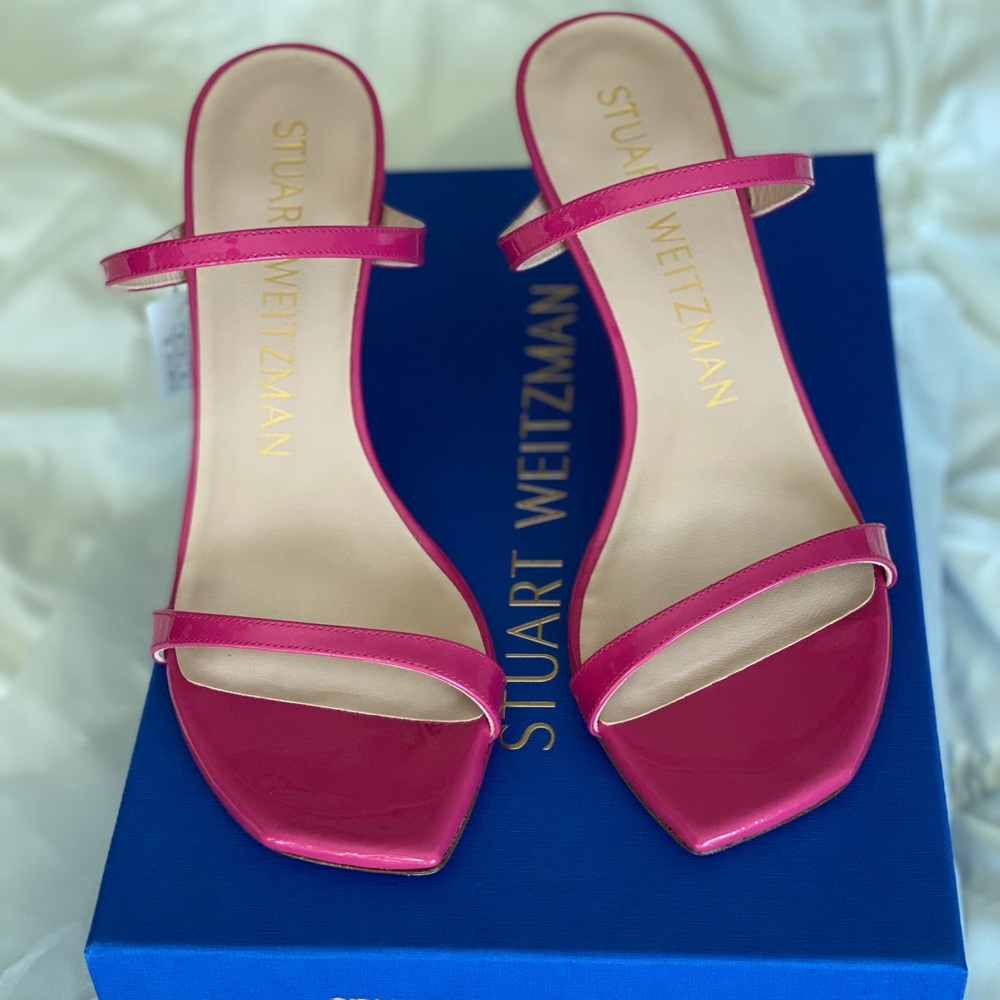 Aleena Stuart Weitzman sandals. Hot pink 💖